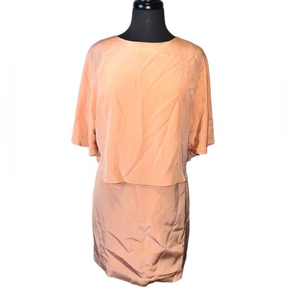 NWT Tibi Heavy Silk Cape Dress - Picture 4 of 10
